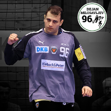 Füchse Berlin Matchworn Torhütertrikot Dejan Milosavljev 2023-2024