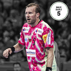Füchse Berlin Matchworn Auswärtstrikot Max Darj 2024-2025-2406582