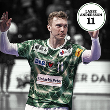 Füchse Berlin Matchworn Heimtrikot Lasse Bredekjaer Andersson 2024-2025-2406587
