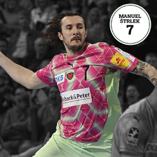 Füchse Berlin Matchworn Auswärtstrikot Manuel Strlek 2024-2025-2406614