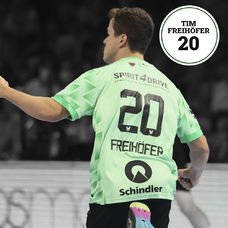 Füchse Berlin Matchworn Heimtrikot Tim Freihöfer 2022-2023
