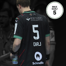 Füchse Berlin Matchworn Auswärtstrikot Max Darj 2022-2023