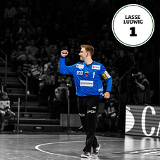 Füchse Berlin Matchworn Torhütertrikot Lasse Ludwig 25/26 blau Halbfinale HBL FINAL4-2456116
