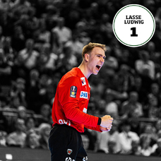 Füchse Berlin Matchworn Torhütertrikot Lasse Ludwig 25/26 rot Finale HBL FINAL4-2456117