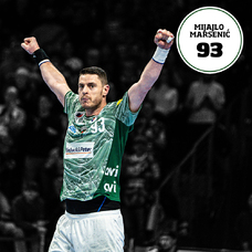 Füchse Berlin Matchworn Heimtrikot Mijajlo Marsenić 25/26 Halbfinale HBL FINAL4-2456146