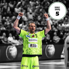 Füchse Berlin Matchworn CL Sondertrikot 26 Final4 Max Darj-2465350
