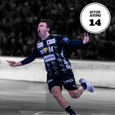 Füchse Berlin Matchworn CL Trikot schwarz Aitor Ariño 25/26-2465355