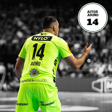 Füchse Berlin Matchworn CL Sondertrikot 26 Final4 Aitor Ariño-2465356