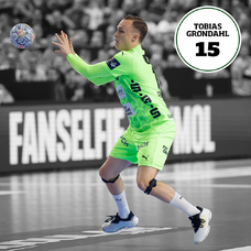Füchse Berlin Matchworn CL Sondertrikot 26 Final4 Tobias Grøndahl-2465358