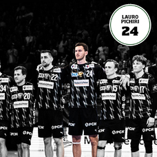 Füchse Berlin Matchworn CL Trikot schwarz Lauro Pichiri 25/26-2465367