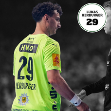 Füchse Berlin Matchworn CL Sondertrikot 26 Final4 Lukas Herburger-2465372